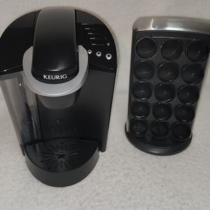 ***SOLD***Black Keurig K40 Coffee Maker w/ Breville K-cup Storage Tower Carousel